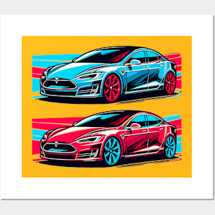 Tesla Model S Posters and Art